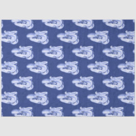 Design der roten und marinen Nautikserie 10 Seidenpapier
