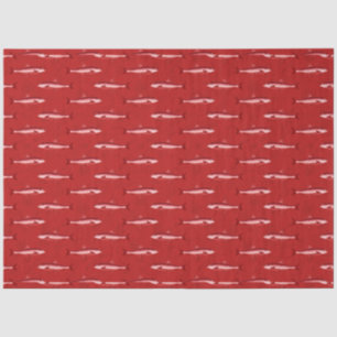 Design der roten und marinen Nautikserie 3 Seidenpapier
