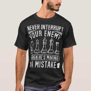 Design der Schachfiguren für den Schachspieler T-Shirt
