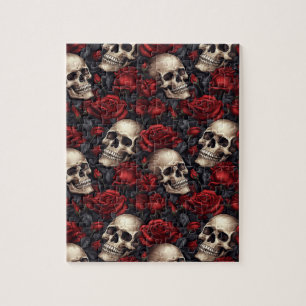 Design der Schädel- und Rose-Serie 10