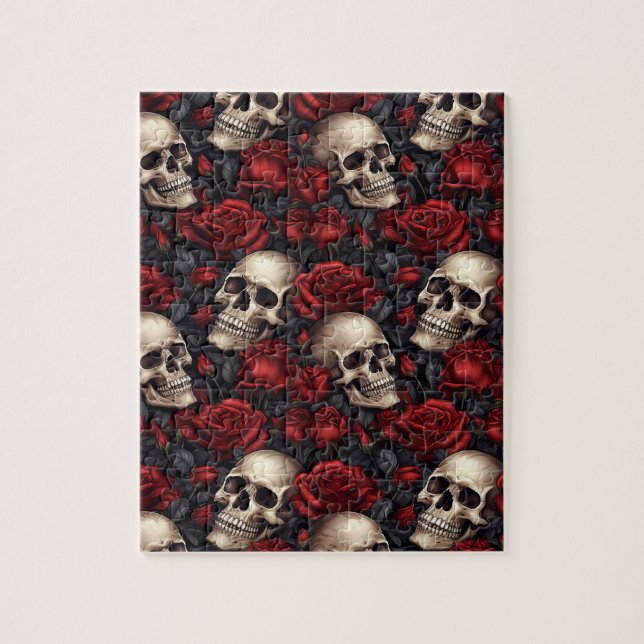 Design der Schädel- und Rose-Serie 10 (Vertikal)