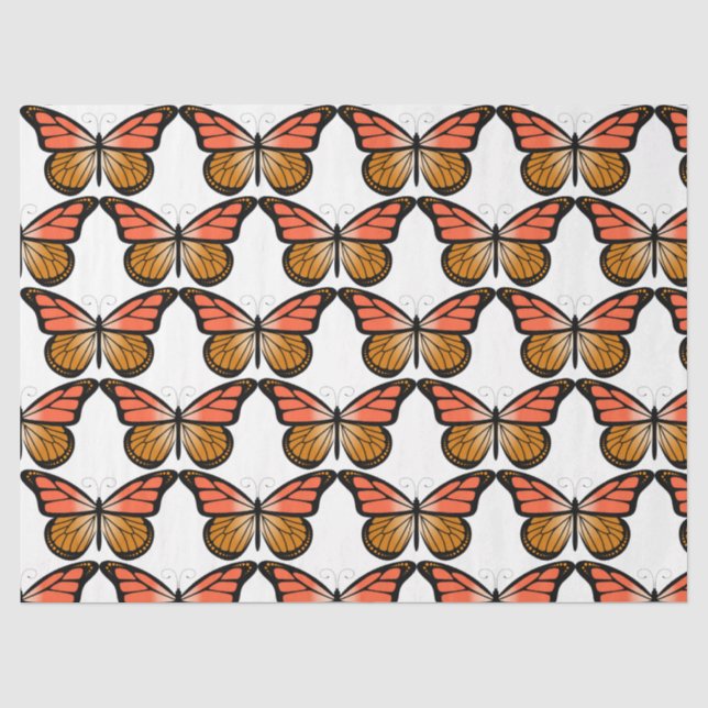 Design der Schmetterlingsserie 8 Seidenpapier (Vorderseite)
