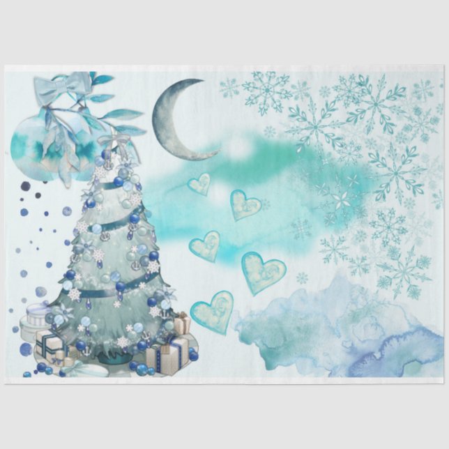 Design der Schneegeneration 2 Seidenpapier (Vorderseite)