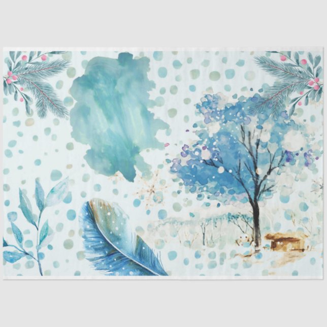 Design der Schneegeneration 4 Seidenpapier (Vorderseite)