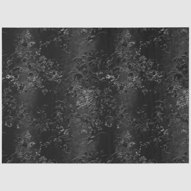 Design der schwarzen Velours-Serie 3 Seidenpapier (Vorderseite)