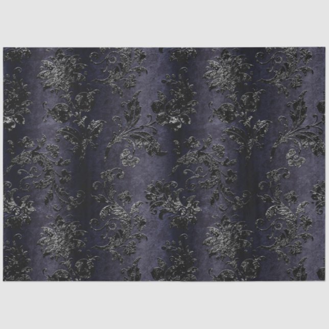 Design der schwarzen Velours-Serie 8 Seidenpapier (Vorderseite)