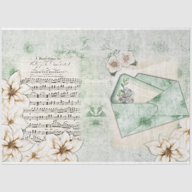 Design der Serie 4 Seidenpapier (Vorderseite)