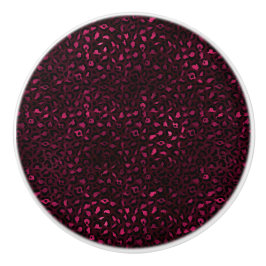 Design der Serie Burgund und Gold Leopard 3 Keramikknauf
