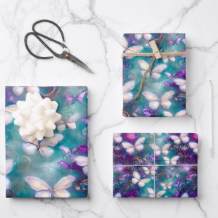 Design der Serie "Mystic Butterfly" 1 Geschenkpapier Set
