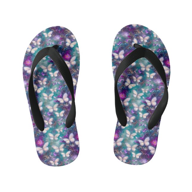 Design der Serie "Mystic Butterfly" 1 Kinderbadesandalen (Fußbett)