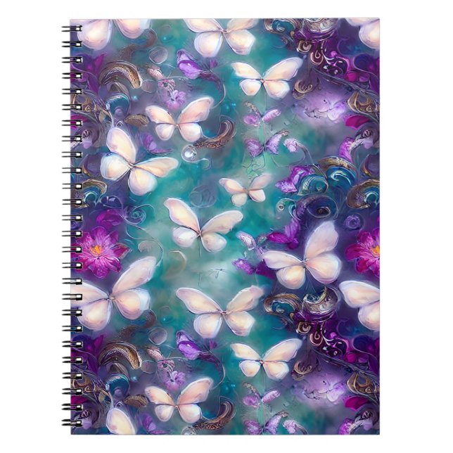 Design der Serie "Mystic Butterfly" 1 Notizblock (Vorderseite)