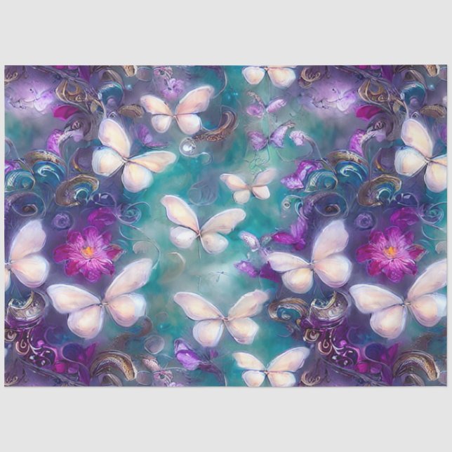 Design der Serie "Mystic Butterfly" 1 Seidenpapier (Vorderseite)