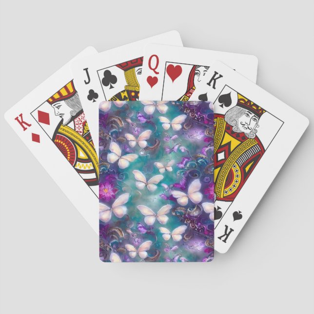 Design der Serie "Mystic Butterfly" 1 Spielkarten (Rückseite)