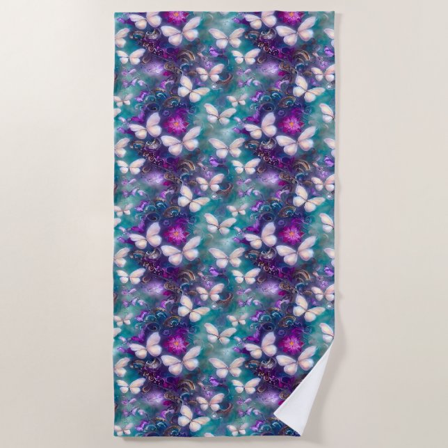 Design der Serie "Mystic Butterfly" 1 Strandtuch (Vorderseite)