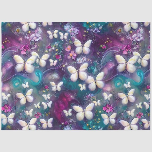 Design der Serie "Mystic Butterfly" 4 Seidenpapier (Vorderseite)