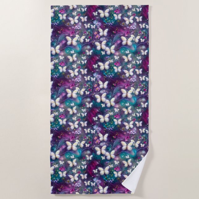 Design der Serie "Mystic Butterfly" 5 Strandtuch (Vorderseite)