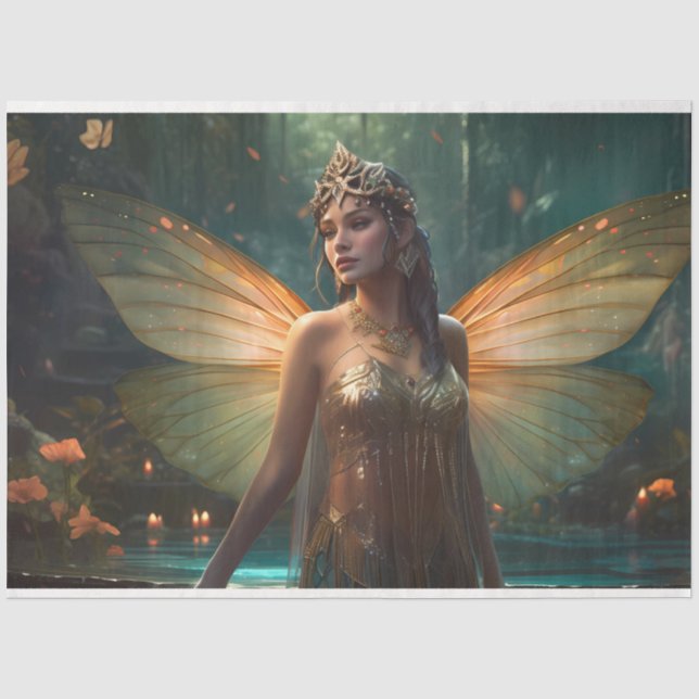 Design der Serie "Mystical Fairy" 1 Seidenpapier (Vorderseite)