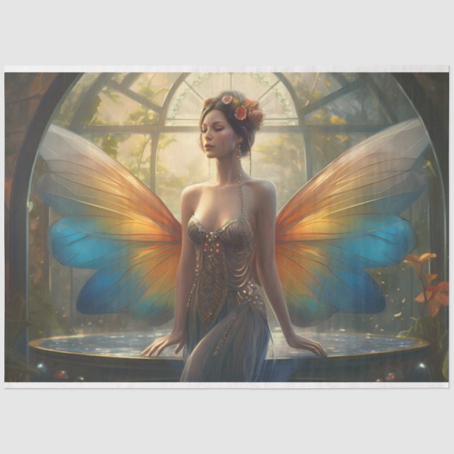 Design der Serie "Mystical Fairy" 2 Seidenpapier (Vorderseite)