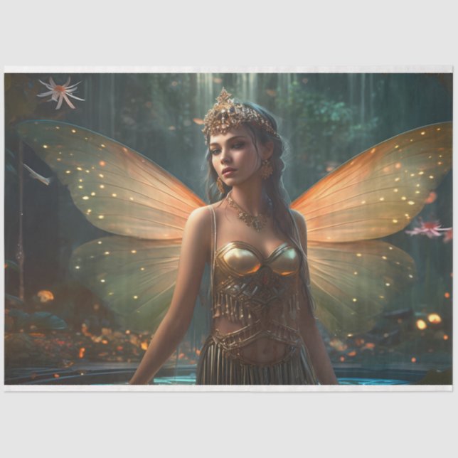 Design der Serie "Mystical Fairy" 4 Seidenpapier (Vorderseite)