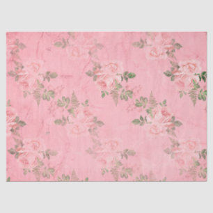 Design der Serie Shabby Floral Pink 9 Seidenpapier