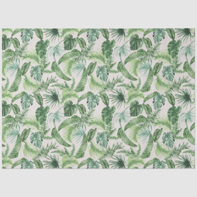 Design der Serie Tropical Animal Print & Greenery  Seidenpapier (Vorderseite)