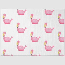 Design der Serie Tropical Flamingo 5 Seidenpapier