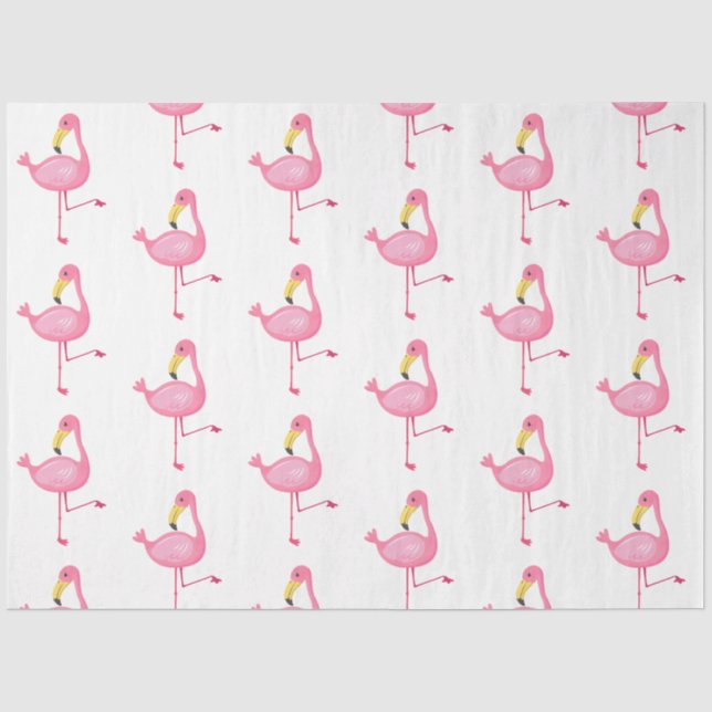 Design der Serie Tropical Flamingo 7 Seidenpapier (Vorderseite)