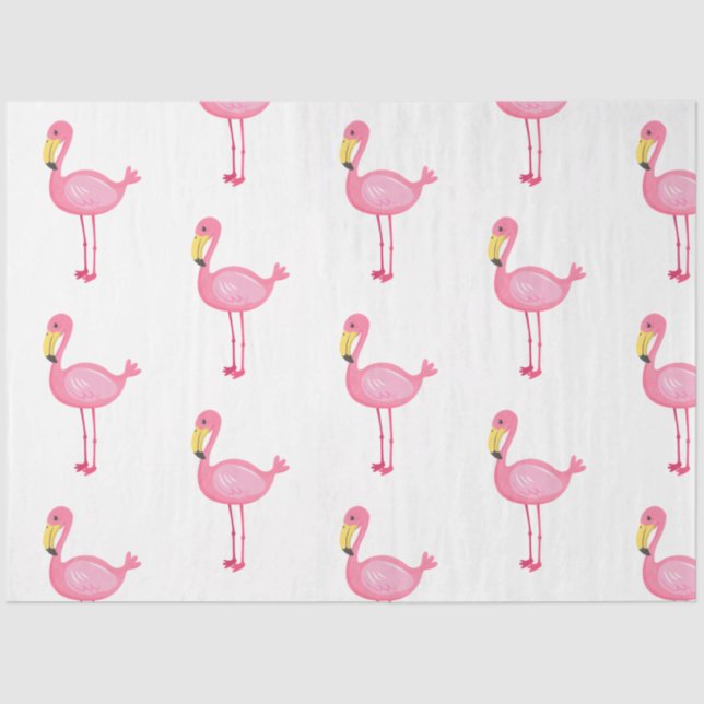 Design der Serie Tropical Flamingo 8 Seidenpapier (Vorderseite)