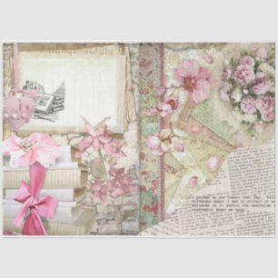 Design der Serie "Vintag Spring Shabby Chic" 3 Seidenpapier