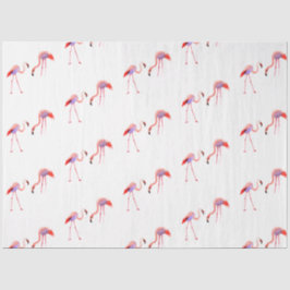 Design der Serie Watercolor Flamingo 8 Seidenpapier