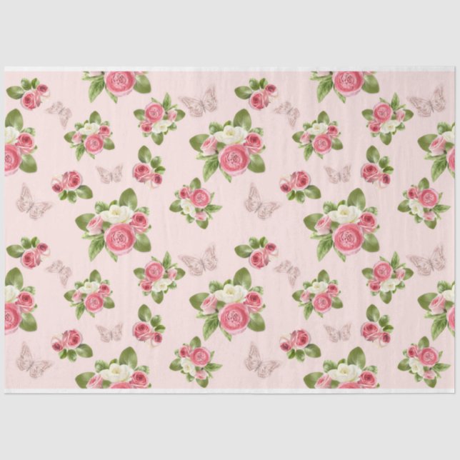 Design der Shabby Chic-Serie 10 Seidenpapier (Vorderseite)