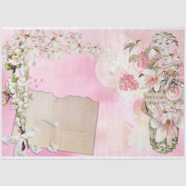 Design der Shabby Chic-Serie 31 Seidenpapier (Vorderseite)
