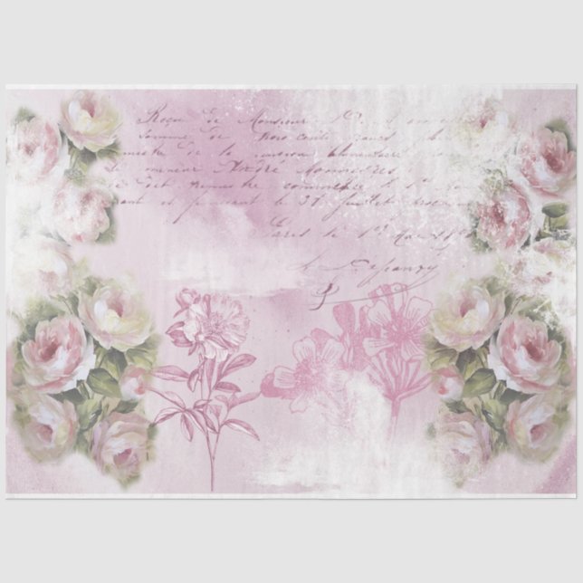 Design der Shabby Chic-Serie 35 Seidenpapier (Vorderseite)