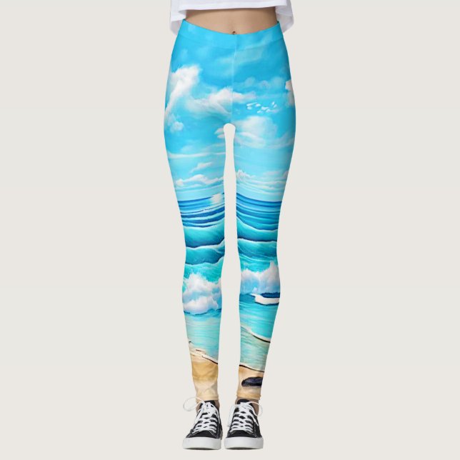 Design der Sonnenbänke Leggings (Vorderseite)