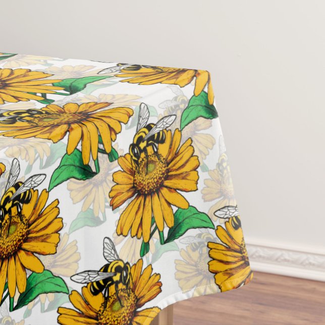 Design der Sonnenblumen-Blume Tischdecke (Von Creator hochgeladen)