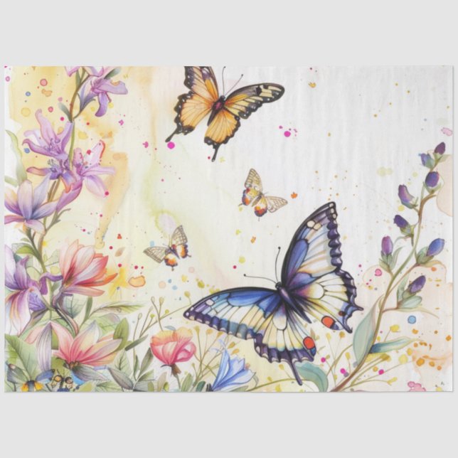 Design der Spring Butterfly-Serie #4 Seidenpapier (Vorderseite)