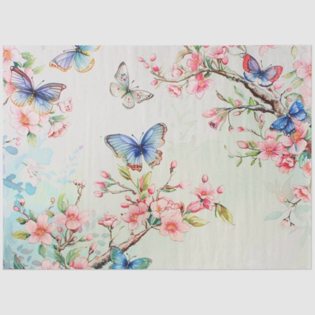 Design der Spring Butterfly-Serie #8 Seidenpapier (Vorderseite)