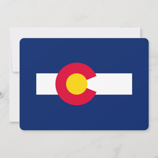 Design der Staatsflagge Colorado (Vorderseite)