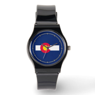 Design der Staatsflagge Colorado Armbanduhr