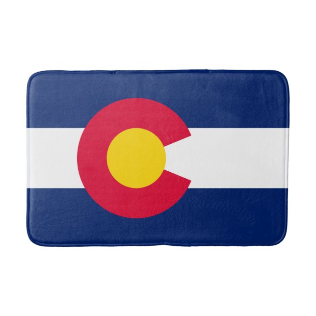 Design der Staatsflagge Colorado Badematte (Vorderseite)