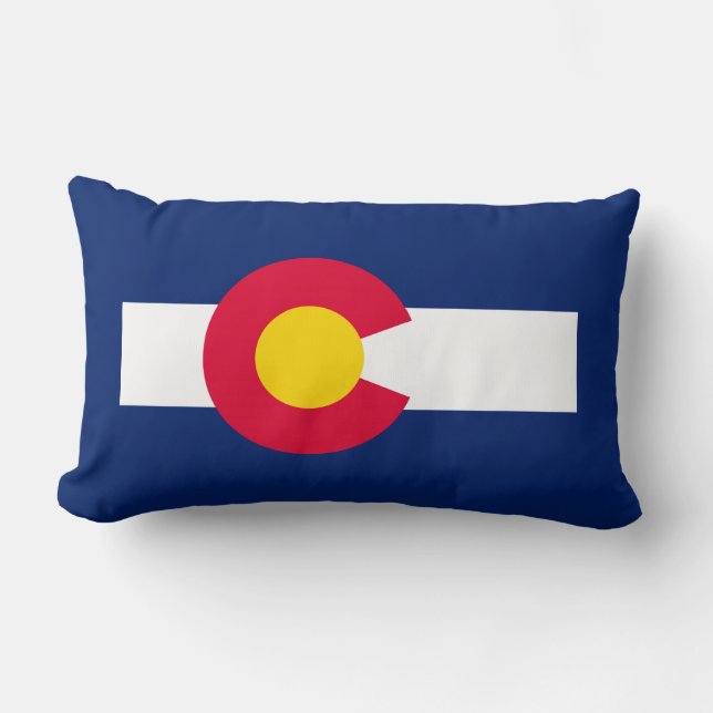 Design der Staatsflagge Colorado Lendenkissen (Vorderseite)