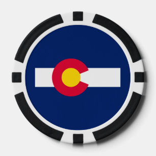Design der Staatsflagge Colorado Pokerchips