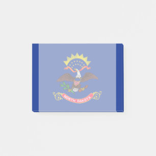 Design der Staatsflagge Nord-Dakota Post-it Klebezettel