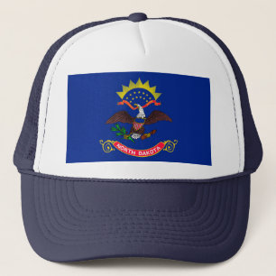 Design der Staatsflagge Nord-Dakota Truckerkappe
