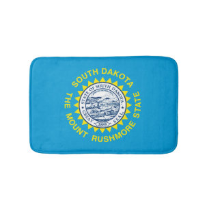 Design der Staatsflagge Süd-Dakota Badematte