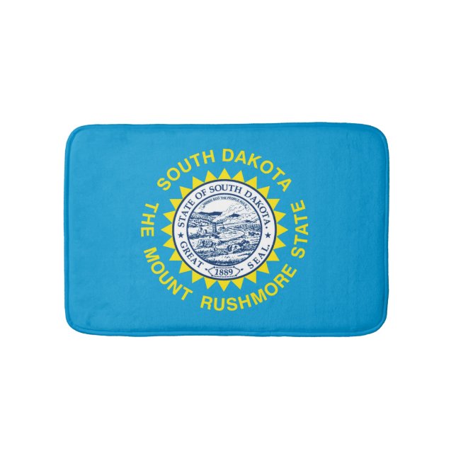 Design der Staatsflagge Süd-Dakota Badematte (Vorderseite)