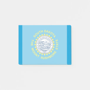Design der Staatsflagge Süd-Dakota Post-it Klebezettel