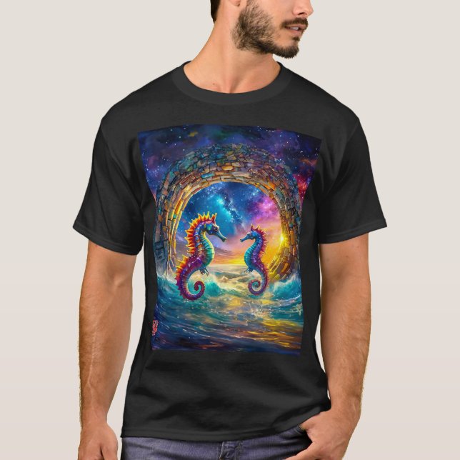 Design der StarGate-Seepferde von Rich AMeN Gill T-Shirt (Vorderseite)
