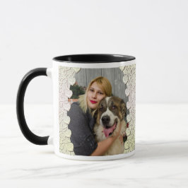 Design der Tasse für personalisierte Glitzer Foto