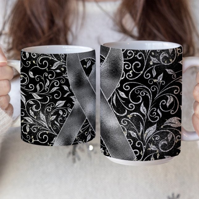 Design der Tasse "Grau Awareness Ribbon" (Von Creator hochgeladen)